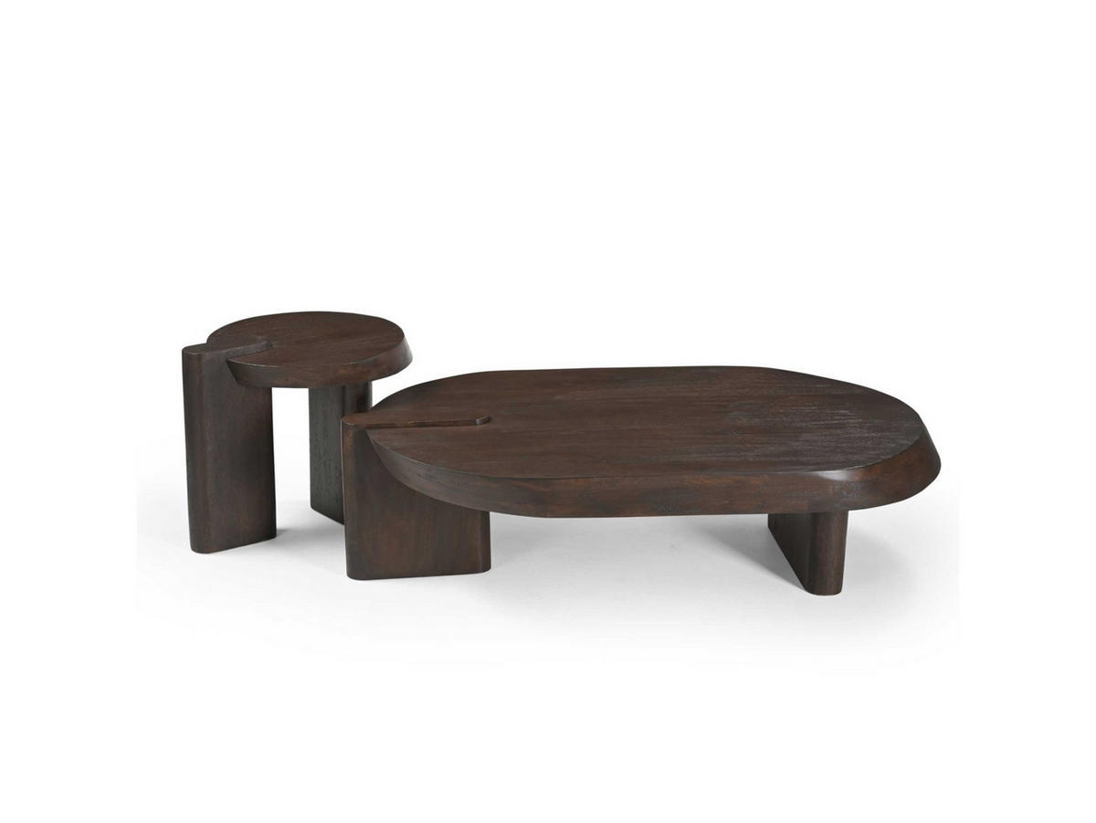 COUCHTISCH Rava Mangoholz 125 cm / 70 cm Braun - Braun, Holz (70/125/33cm)