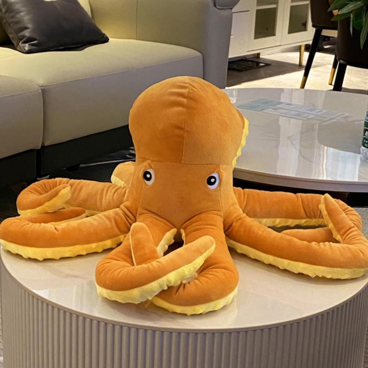 PLÜSCHTIER Oktopus 40 cm - Orange, Textil (40/40cm)