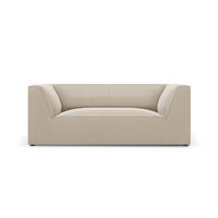 SOFA Ruby aus Samt beige 2 Sitzplätze - Beige, Textil (93/69/174cm) - Micadoni