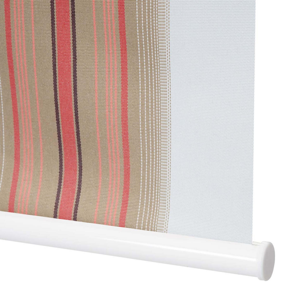 ROLLO BLICKDICHT Weiß, Rot, Beige - Beige/Rot, Textil (40/160/7cm) - MCW