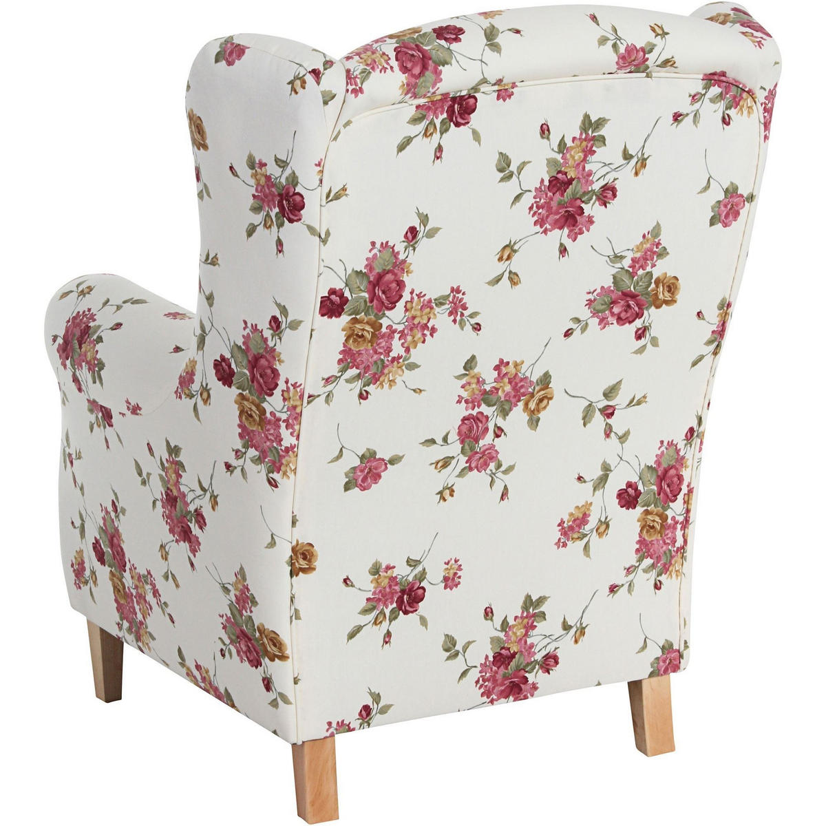 OHRENSESSEL Karlen Bezug Flachgewebe Buche natur / beige - Hellbraun/Naturfarben, Kunststoff (86/103/77cm) - 58aufmkessel