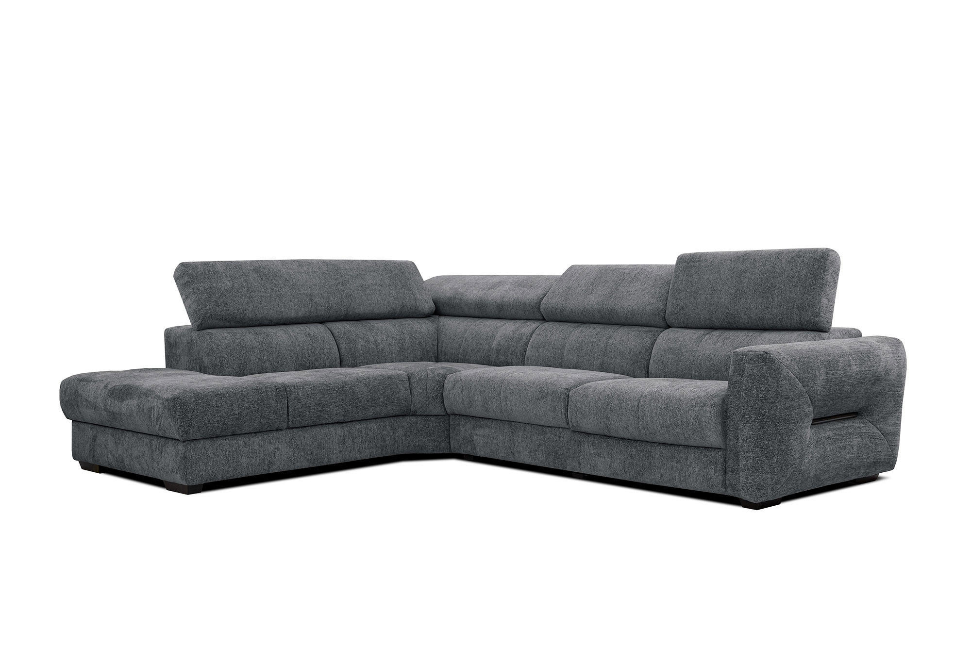 ECKSOFA CALVERA 5-Sitzer, graphitfarben - Graphitfarben, Holzwerkstoff/Textil (239/298cm) - Courtois Laville