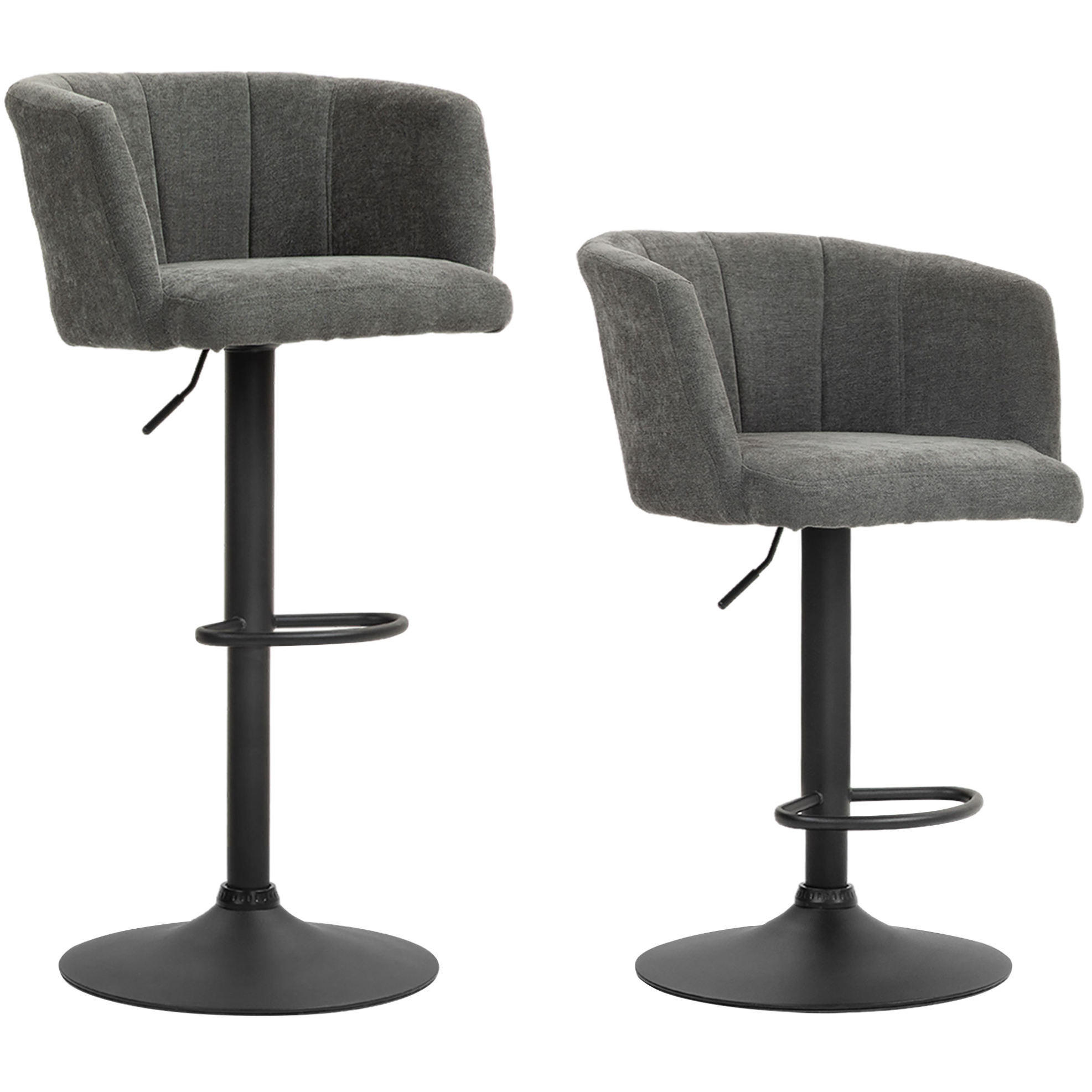 Mivray Barhocker Dunkelgrau 53x110x59 cm