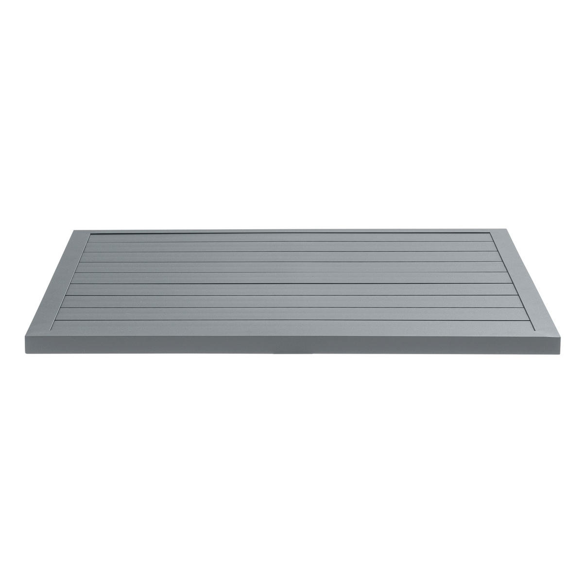 TISCHPLATTE, Grau - Grau, Metall (70/70/3cm) - Oviala