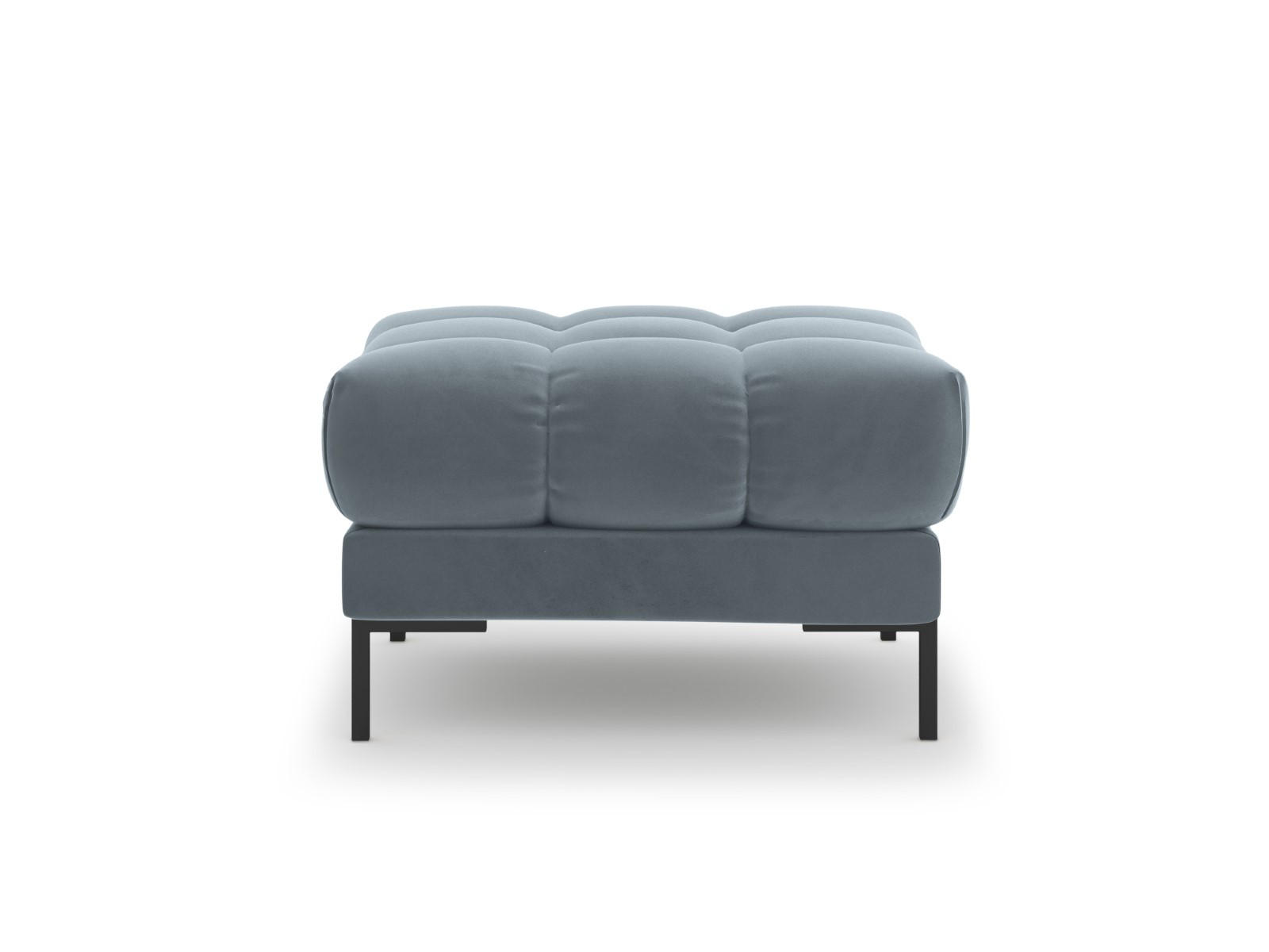 POUF Mamaia aus Samt hellblau - Hellblau, Textil (60/41/60cm) - Micadoni