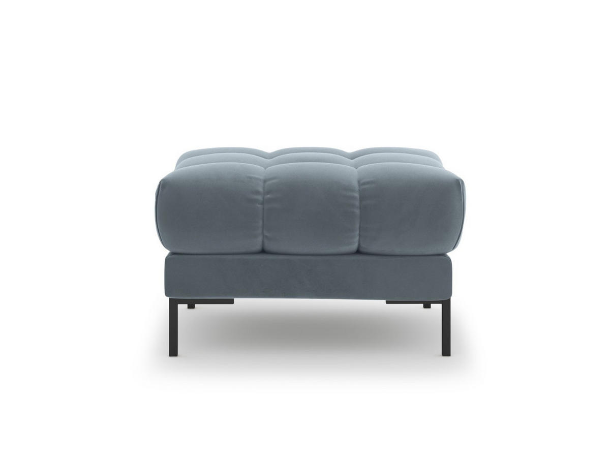 POUF Mamaia aus Samt hellblau - Hellblau, Textil (60/41/60cm) - Micadoni
