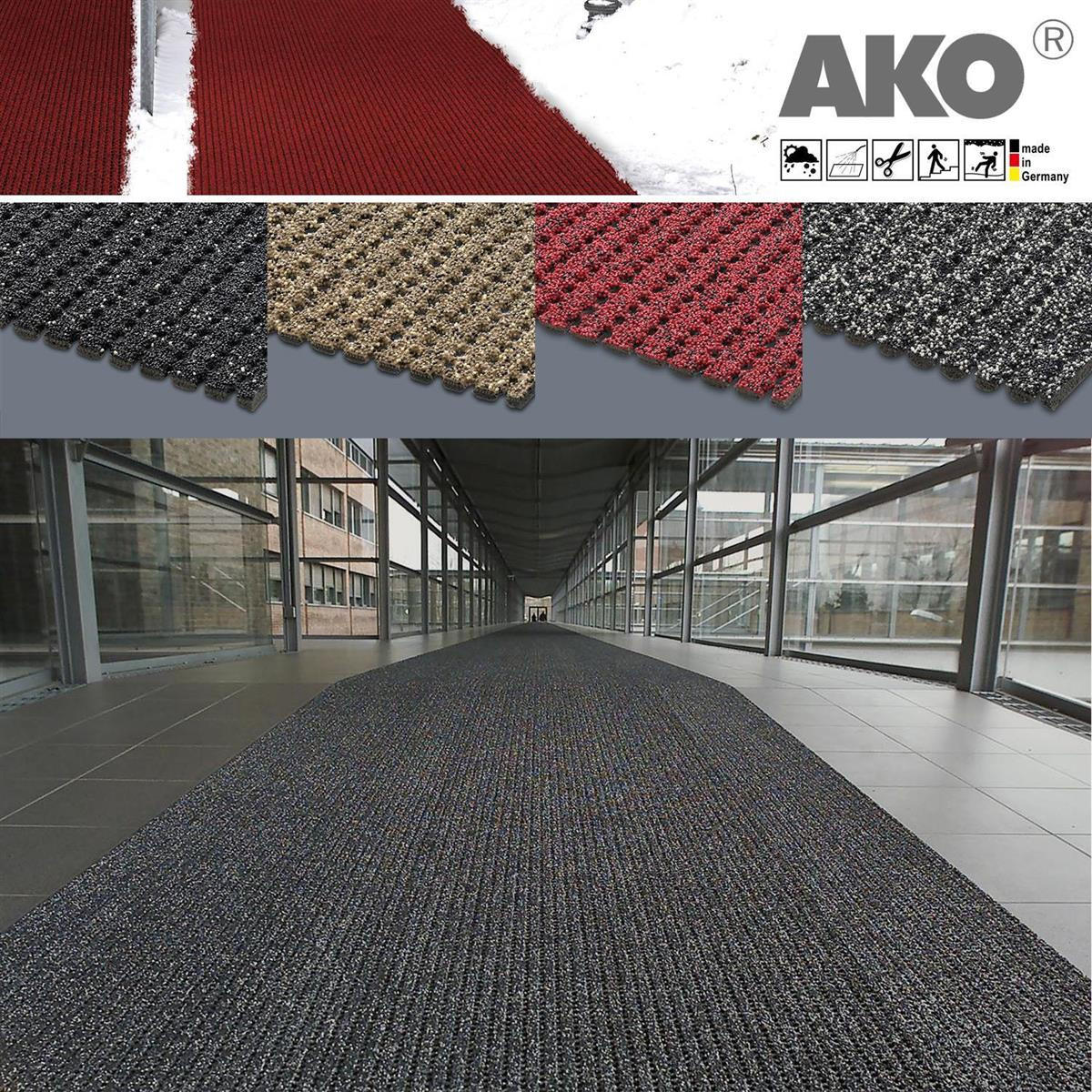 SICHERHEITSMATTE Rutschfest R13 Terra 120x500cm - Dunkelorange, Kunststoff (120/500cm) - AKO