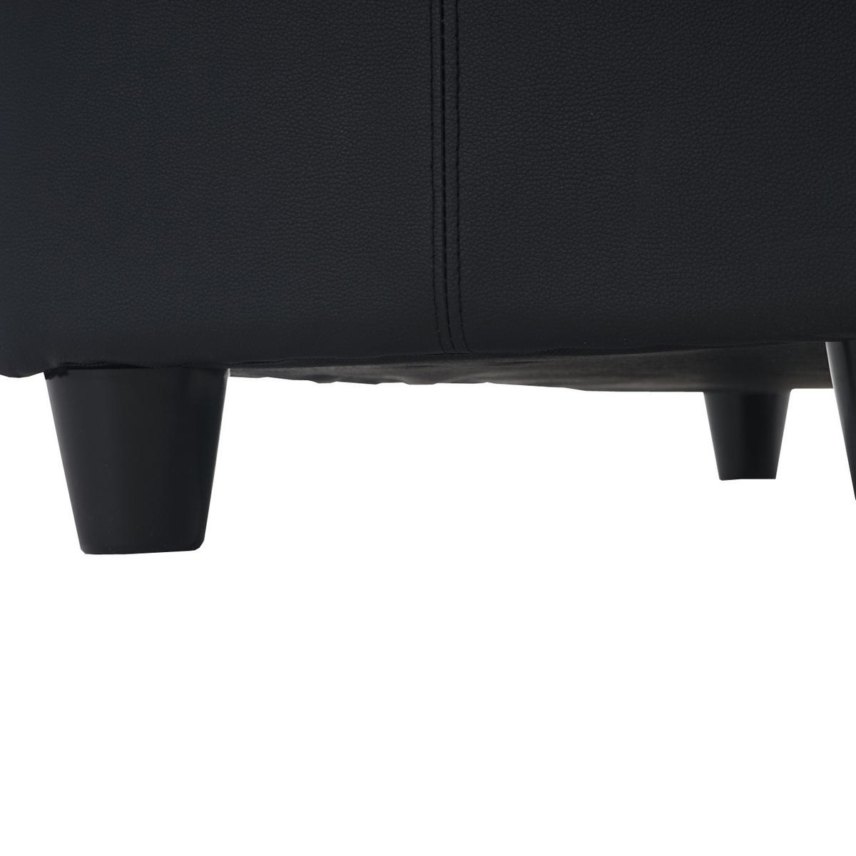SITZBANK MIT AUFBEWAHRUNG XXL Schwarz, Anthrazit - Anthrazit/Schwarz, Textil (180/45/45cm) - Jamb