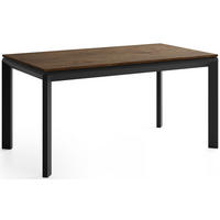 ESSTISCH Elan rechteckig ausziehbar verlängerbar mit Schwarzen Metallbeinen, Eiche Braun Rustikal 180-270/90/76 cm - Alteiche/Schwarz, Holzwerkstoff/Metall (90/270/76cm) - WFL GROUP