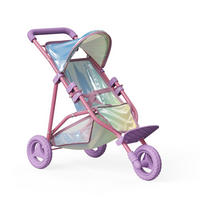 PUPPENWAGEN, Irisierend, 54cm - Multicolor, Holzwerkstoff (33/54/61cm) - Teamson Kids