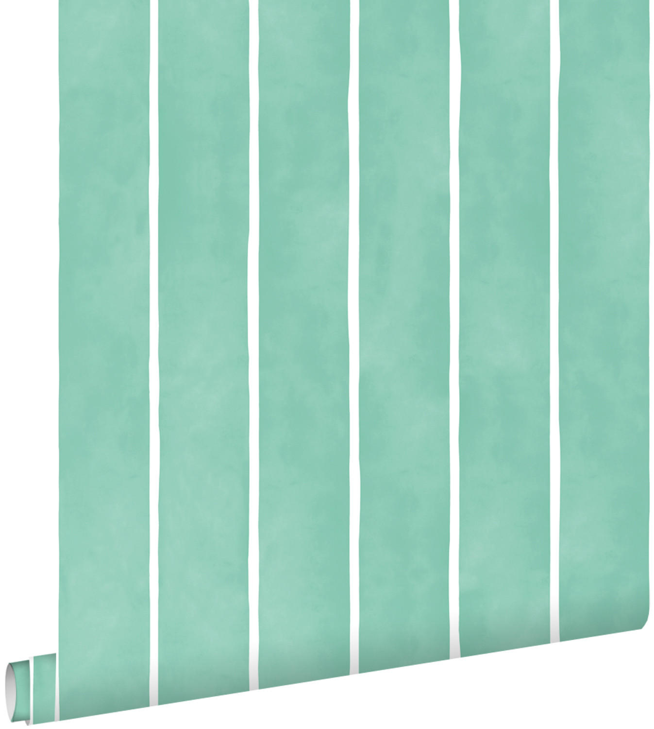 TAPETE Streifenmuster 50 x 900 cm - Grün, Papier (50/900cm) - ESTAhome