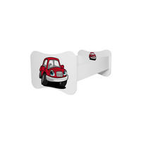 KINDERBETT Gonzalo rot / schwarz 88 / 164 / 63cm - Rot/Schwarz, Holz/Holzwerkstoff (80/160cm) - Feldmann-Wohnen
