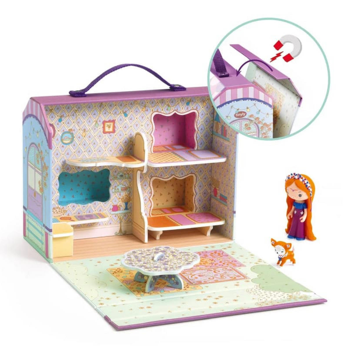 PUPPENZUBEHÖR Tinyly, Bluchka & Indie, Wohnmobil-Puppenhaus - Multicolor, Holz (19/10.5/25.5cm) - ich-zapfe