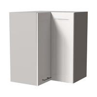 ECKHÄNGESCHRANK Oslo W12/60 Grau / Weiß Matt 60 / 60 / 72cm - Weiß/Grau, Holz/Holzwerkstoff (60/72/60cm) - Feldmann-Wohnen