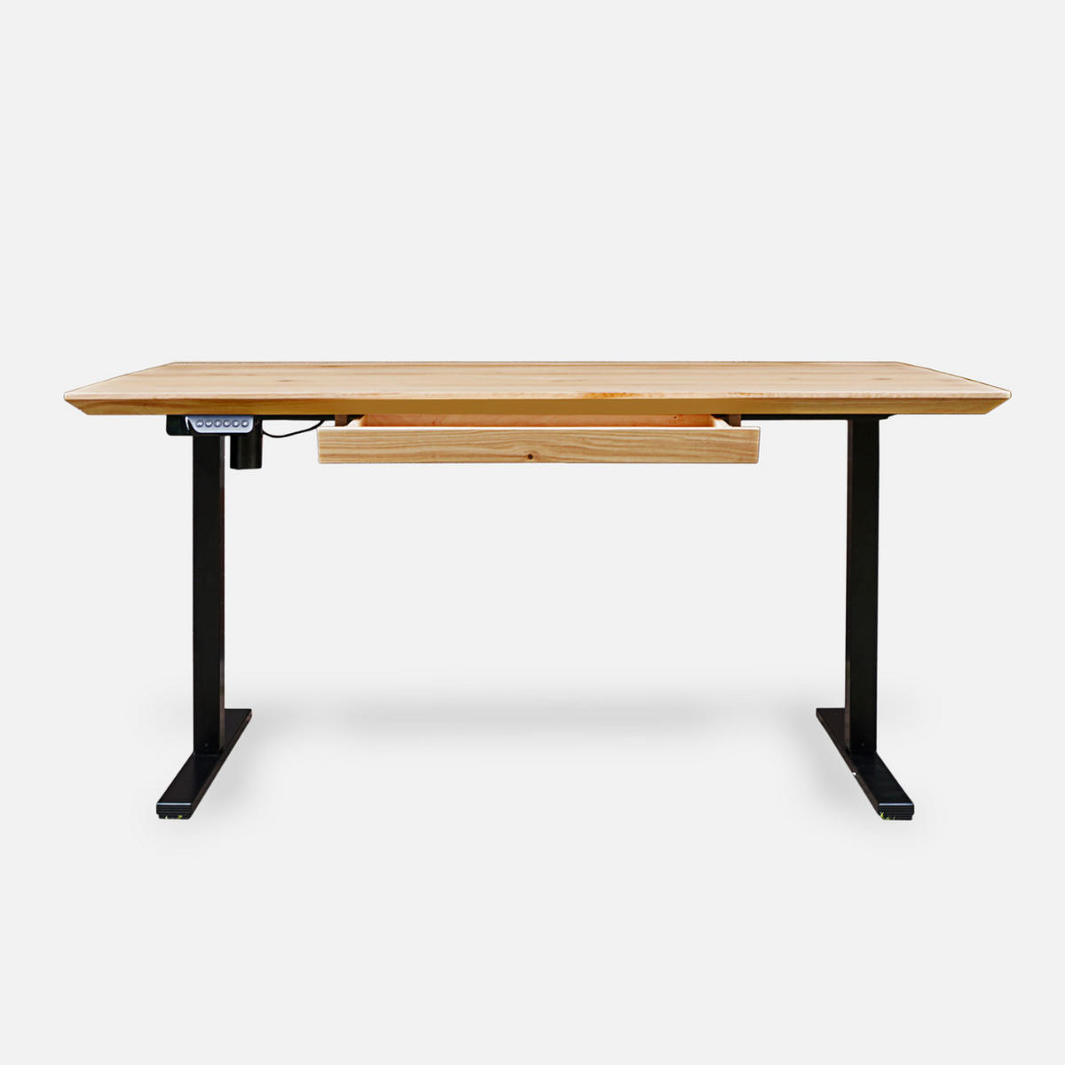 SCHREIBTISCH Höhenverstellbarer aus Holz COLIN - Eichefarben, Holz (80/150/75cm) - Rawood Furniture