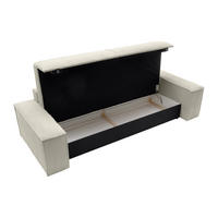 SCHLAFSOFA - 4 Personen-Sitzer - Samt, Stoff - Beige - - Beige, Textil (257/85/102cm) - Vente-Unique