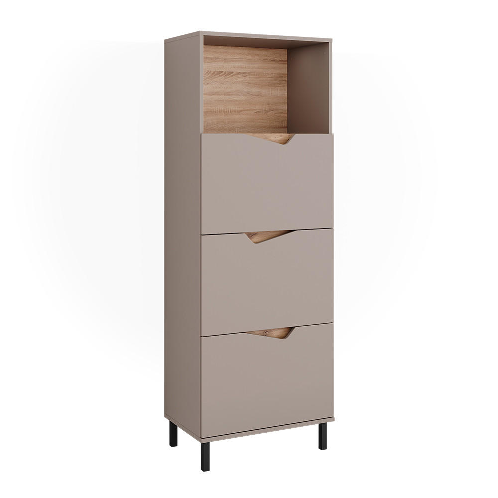 KREDENC Marelle Šedá - šedá/světle šedá, kompozitní dřevo (60/169.5/38cm) - Vicco