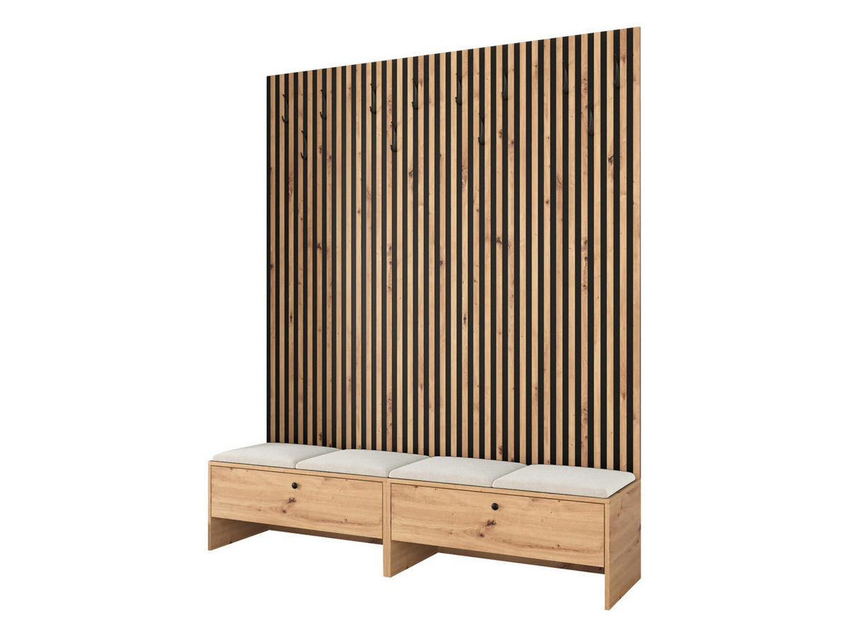 GARDEROBE Balma V - Beige, Holzwerkstoff (170/206/44cm) - MIRJAN24