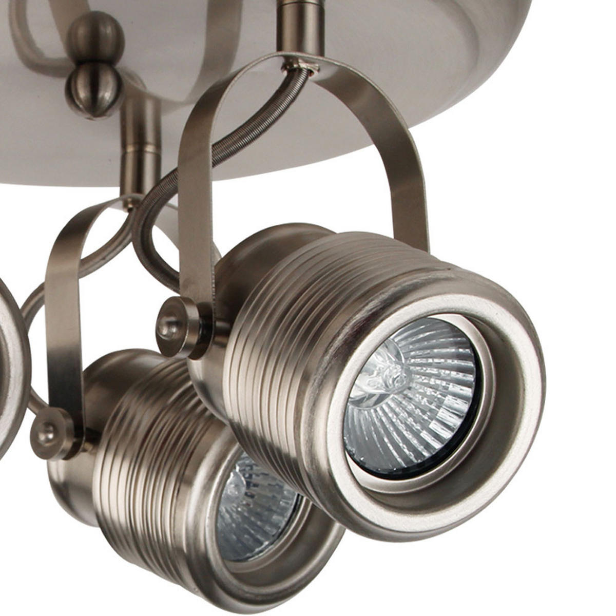 LED DECKENLEUCHTE Nickel-matt Silber - Silberfarben, Metall (25/15/25cm)