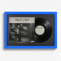 SCHALLPLATTEN BILDERRAHMEN 40/60 2er Set - Blau, Holz (60/40cm) - K-Möbel