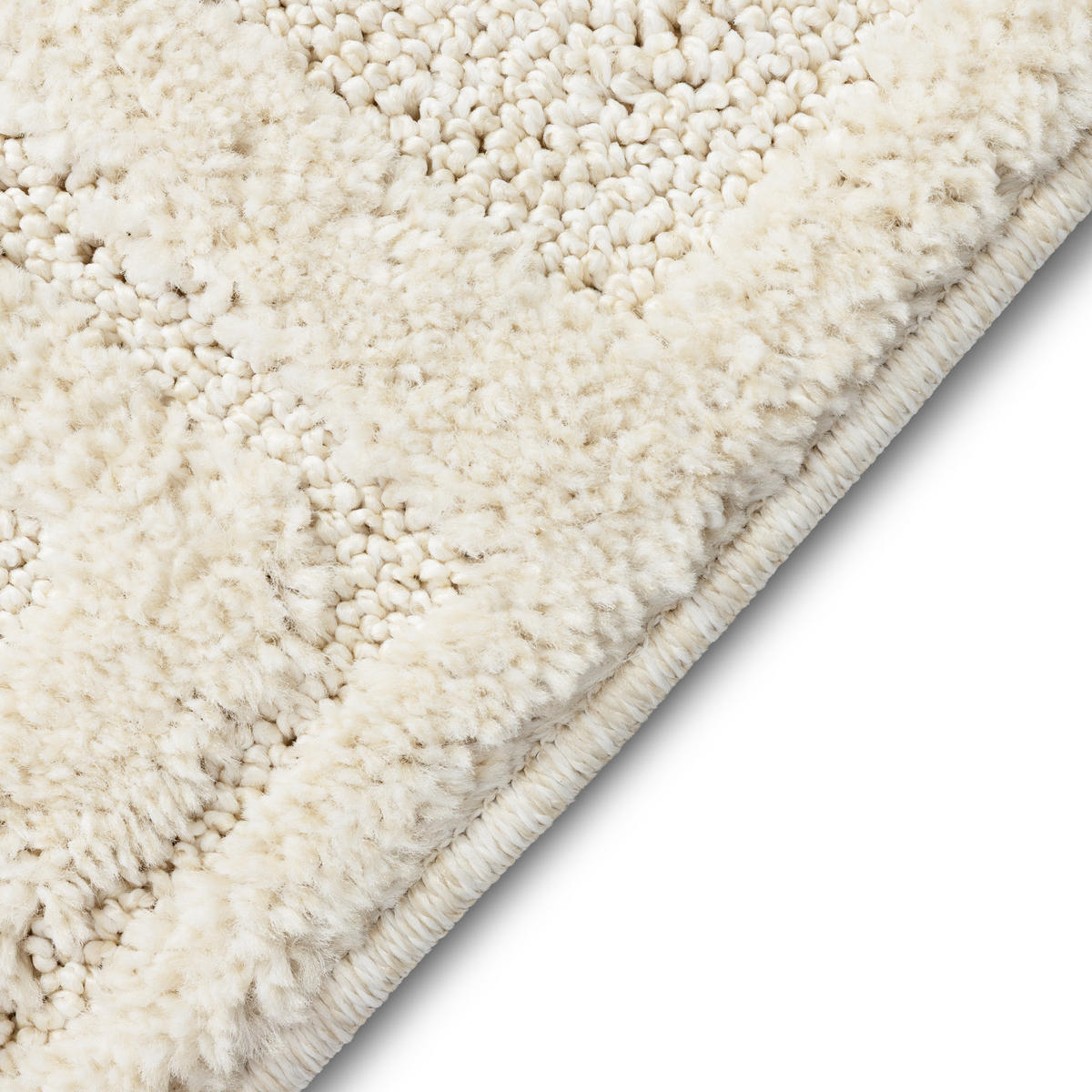 KURZFLORTEPPICH RELIEVO creme grafisch 3D-Struktur 200/300 cm - Creme, Textil (200/300cm) - Tapiso
