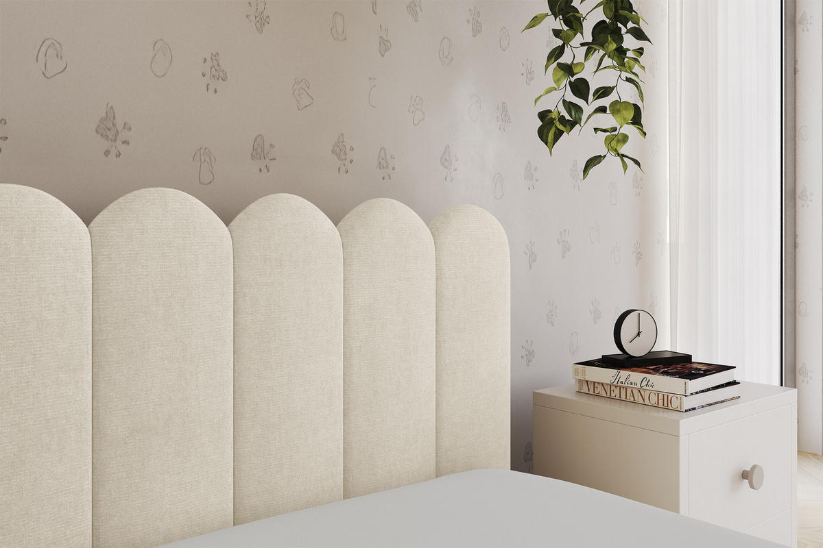 EINZELLBETT Jugendbett mit Bettkasten, Links - ARTY 80x200 Beige - Beige, Holzwerkstoff/Textil (80/200cm) - ALTDECOR
