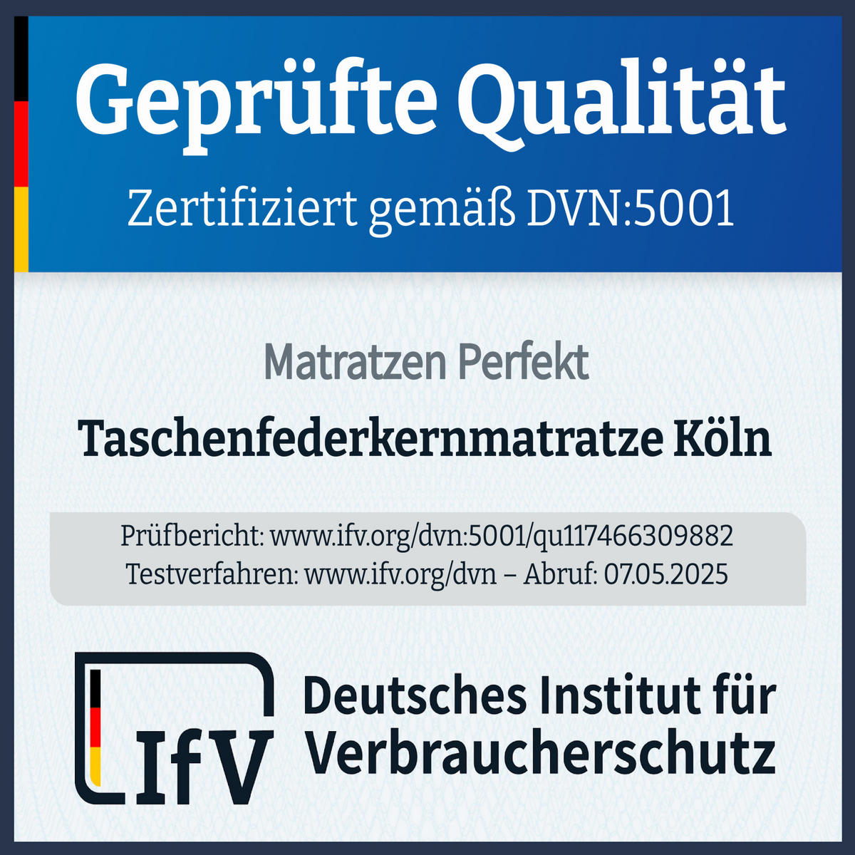 TASCHENFEDERKERNMATRATZE Köln 100 x 200 cm 20 cm Höhe H3 7 Zonen - Weiß, Textil (100/200cm) - Matratzen Perfekt