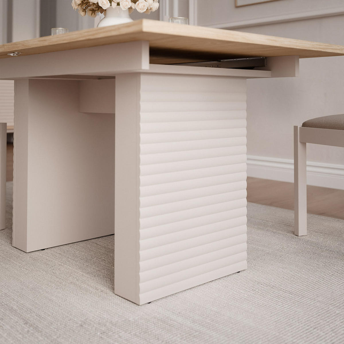 AUSZIEHTISCH LUSSO 140/90/75 cm Eiche - Eichefarben, Holzwerkstoff (90/140/75cm) - Idohome