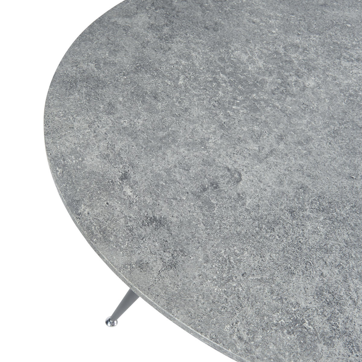 ESSTISCH Fitjar - Schwarz/Grau, Holzwerkstoff/Metall (100/100/75cm) - [en.casa]