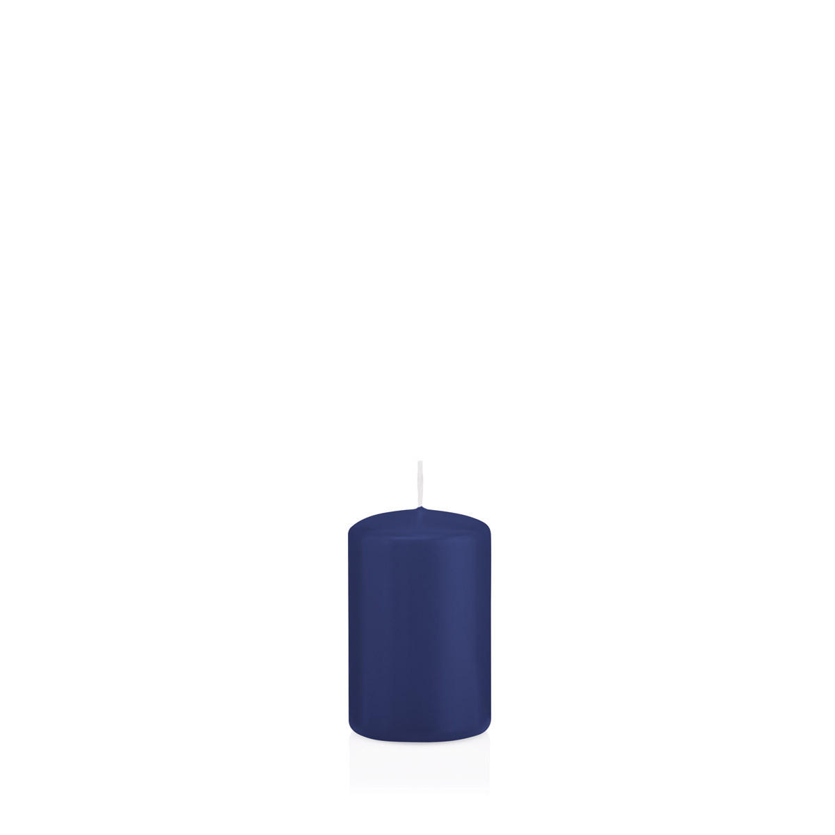 STUMPENKERZEN Dunkelblau Ø 48 x 80 mm, 24 Stück - Dunkelblau, Paraffin (5/8cm) - Wiedemann Kerzen