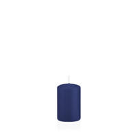 STUMPENKERZEN Dunkelblau Ø 48 x 80 mm, 24 Stück - Dunkelblau, Paraffin (5/8cm) - Wiedemann Kerzen