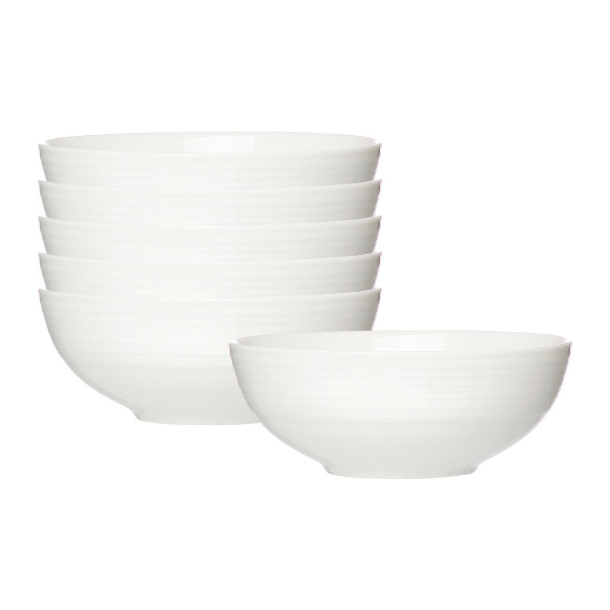 SERVIERSCHALEN Levi weiß Ø 17,5 cm 6er Set - Weiß, Keramik (17.5/6.5/17.5cm) - Ritzenhoff Breker