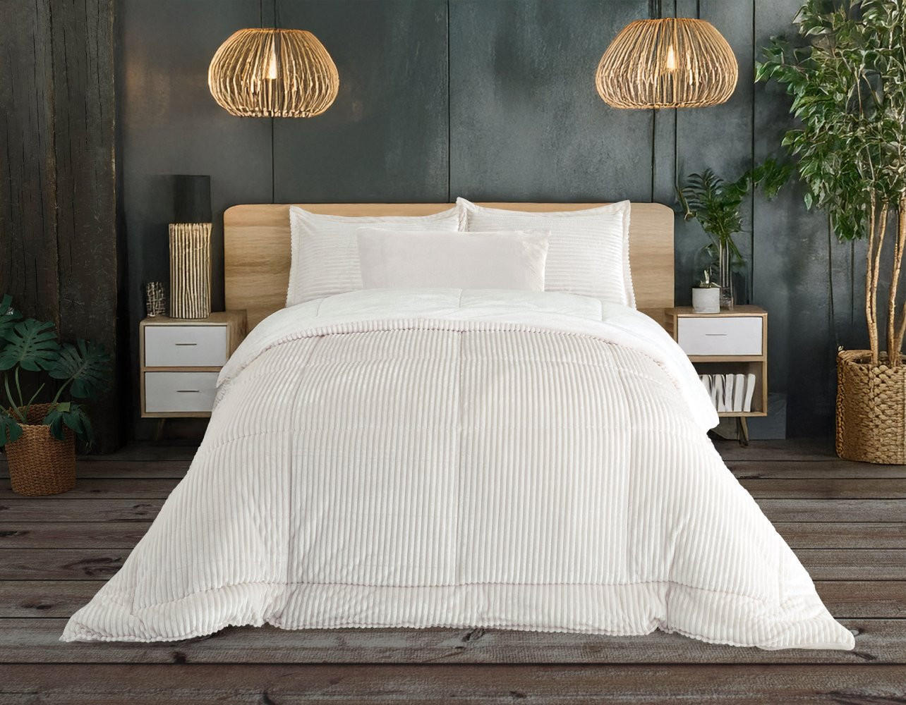 TAGESDECKE 260/240 cm Set 4-teilig VESPA #03 - Creme, Textil (260/240cm) - ROLFNERS