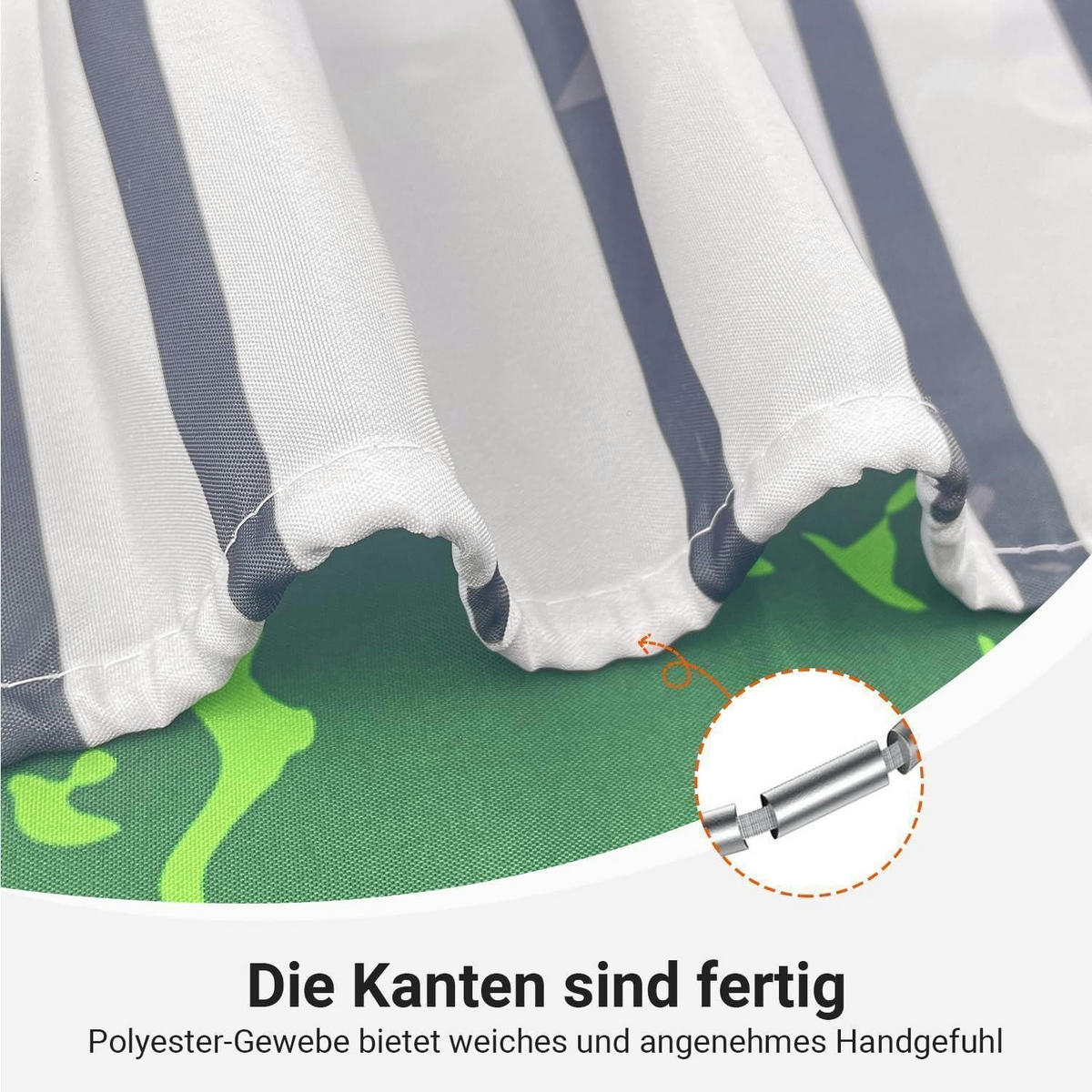 DUSCHVORHANG Dunkelgrün Blätter Linie 120 x 200 cm - Multicolor, Textil (120/200cm)