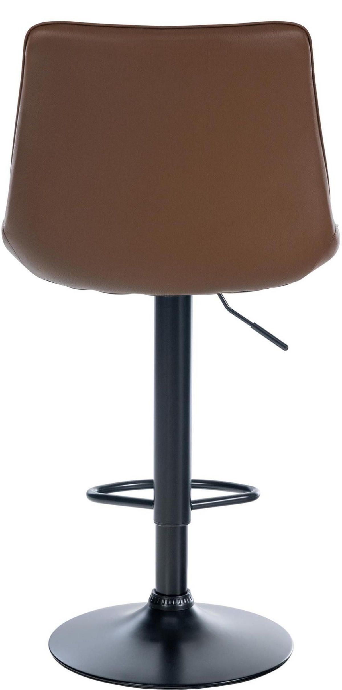 BARHOCKER 2er Set Lederlook braun - Braun, Textil/Metall (49.5/91/50cm) - CLP