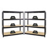 SCHWERLASTREGAL Dino 2er-Set mit 2x 180x160x60 cm Fachlast 600 kg Schwarz - Schwarz, Metall (320/180/60cm) - PROREGAL