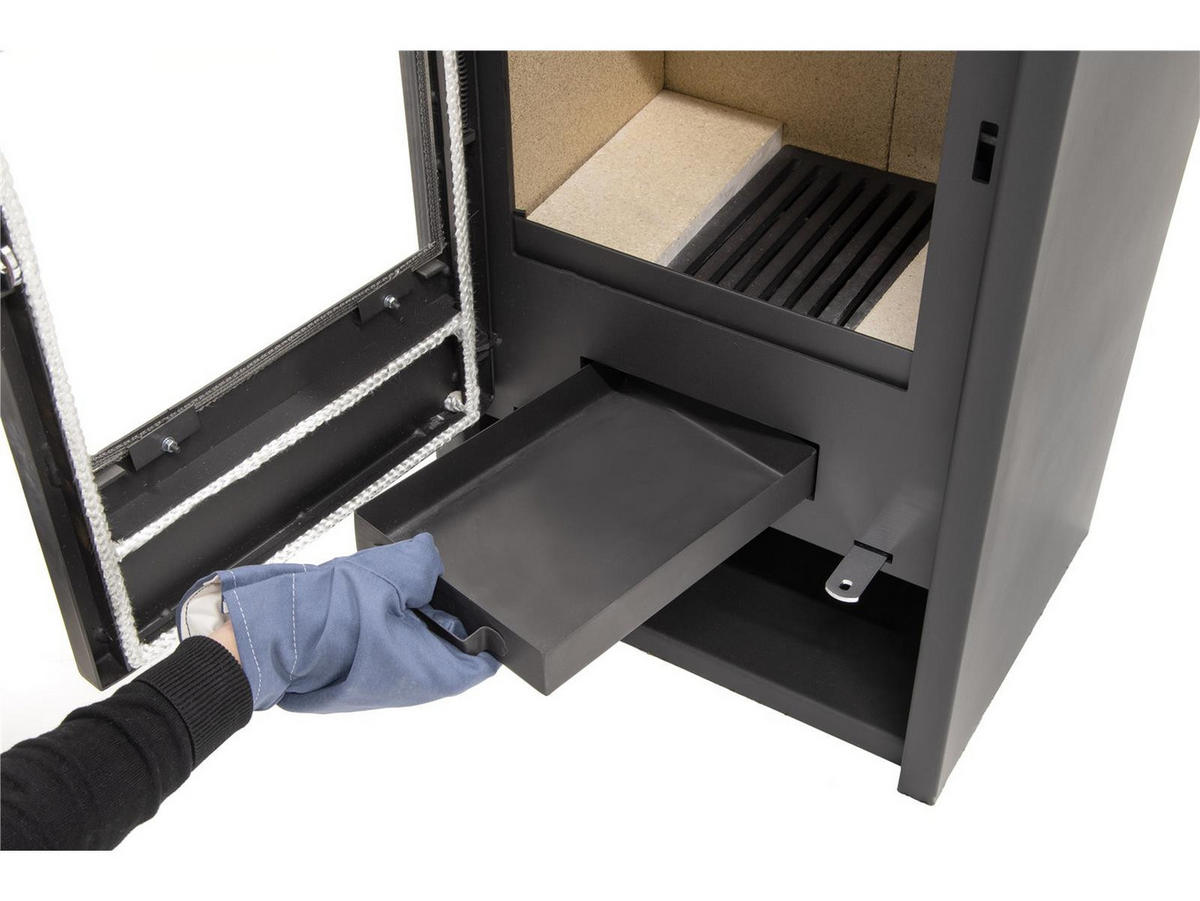 KAMINOFEN conforto Regina, Stahl, schwarz, 8,1 kW - Schwarz, Kunststoff (80/175/120cm) - Conforto