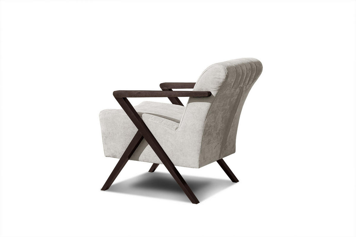 SESSEL LEBRON, ecru - Ecru, Holzwerkstoff/Textil (65/82/79cm) - Courtois Laville
