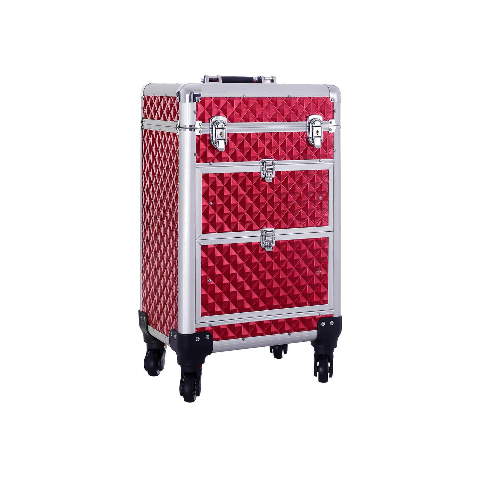 MAKE-UP ORGANIZER KNALL - Rot, Holzwerkstoff (57/27/34cm) - Hansiro