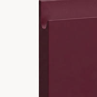 HÄNGESCHRANK Florence W2/50 Weiß / RAL 3004 purpurrot matt 50 / 32,5 / 72cm - Türanschlag rechts - Rot/Weiß, Holz/Holzwerkstoff (50/72/32.5cm) - Feldmann-Wohnen