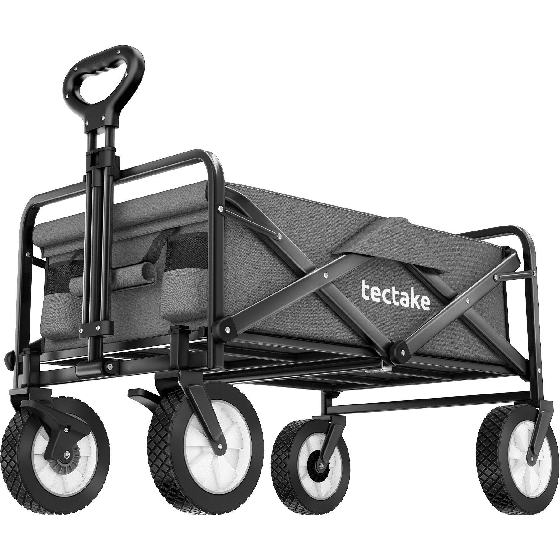 BOLLERWAGEN Leon, inklusive Tragetasche, Belastbarkeit 80 kg, grau - Grau, Kunststoff (53.5/101/91cm) - tectake
