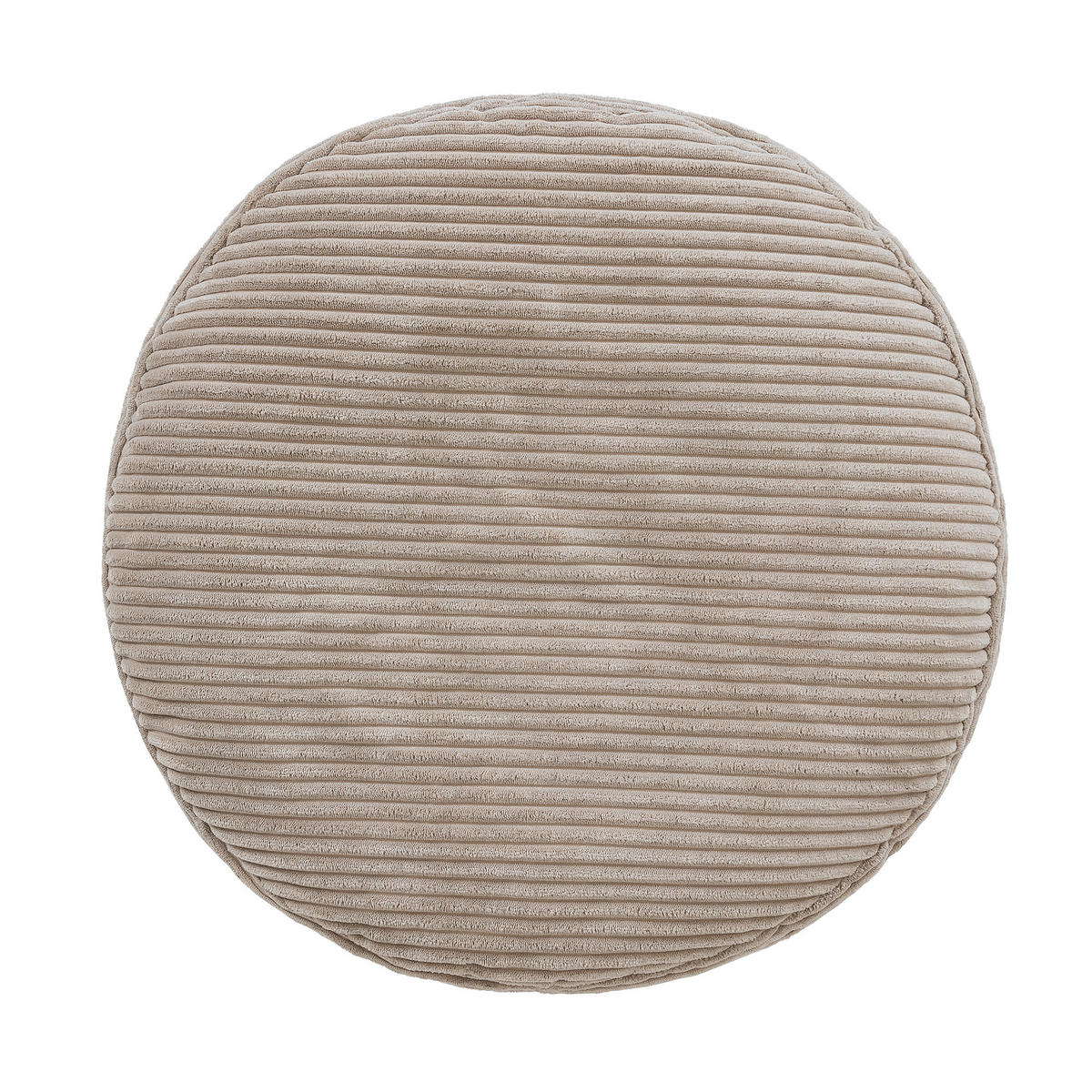 SITZPOUF Rund Milano - Beige, Textil (55/35/55cm) - icon