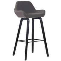 BARHOCKER Stoff dunkelgrau - Dunkelgrau, Textil (52/103/51cm) - CLP