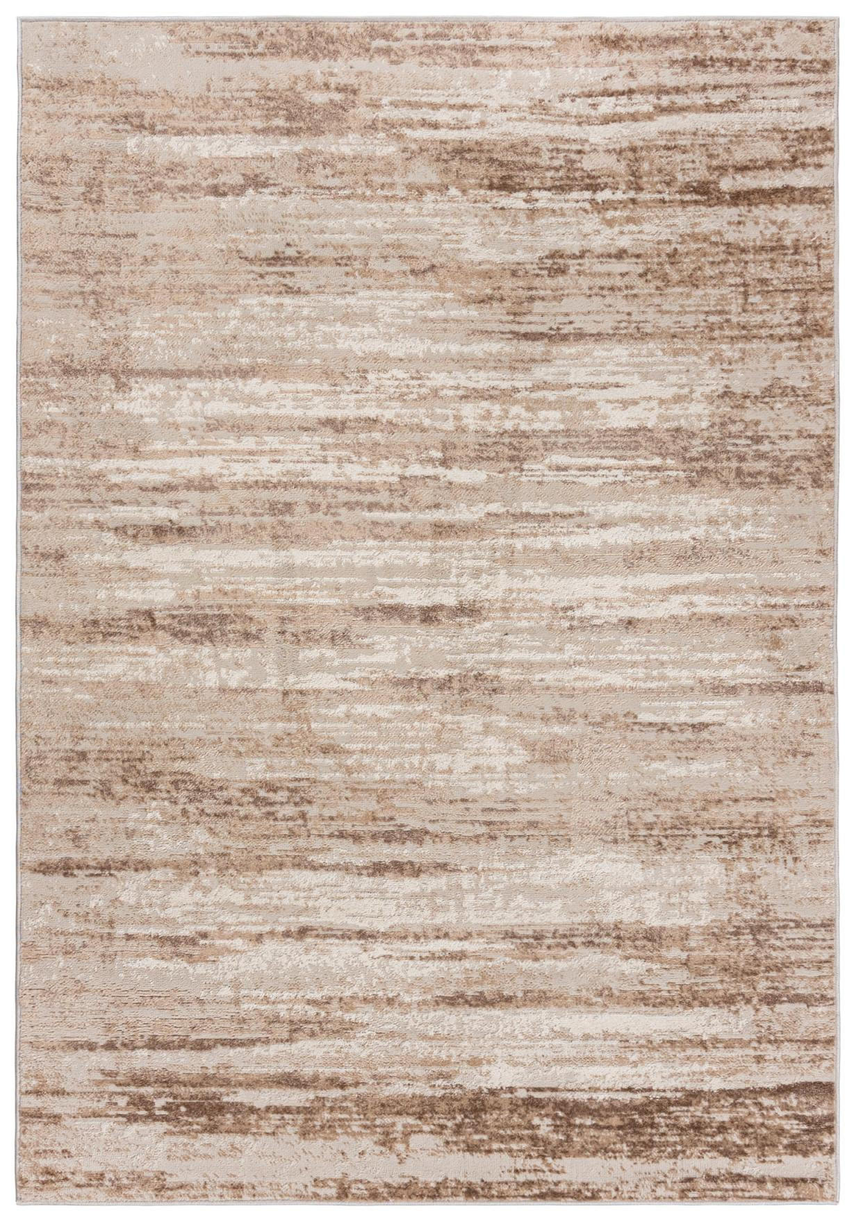 KOBEREC béžový krémový abstraktní - 160 x 230 cm - kapučínová/pomerančová, textil (160/230cm) - Mazovia