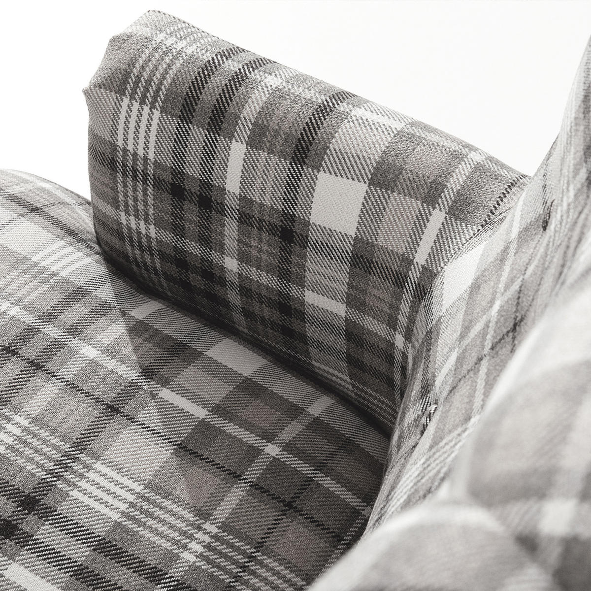 SESSEL MIT FUẞSTÜTZE TOMIS, Grau - Braun/Grau, Eichenholz/Holz (76/101/83cm) - KONSIMO®