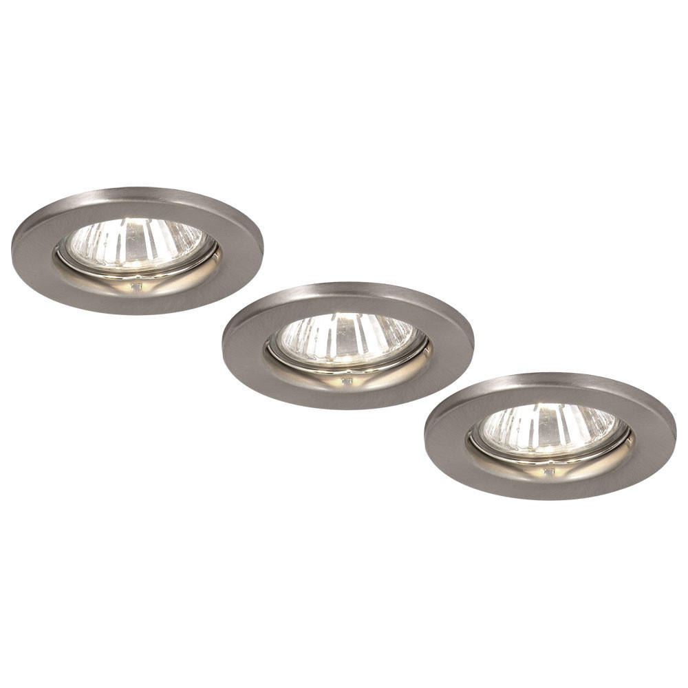 DECKENLEUCHTE Metall Chrom Silber 3er Set - Silberfarben, Metall (8/8/13cm) - Globo Lighting