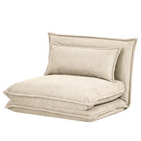 SCHLAFSESSEL - Creme, Textil/Metall (86/59/67cm) - home24