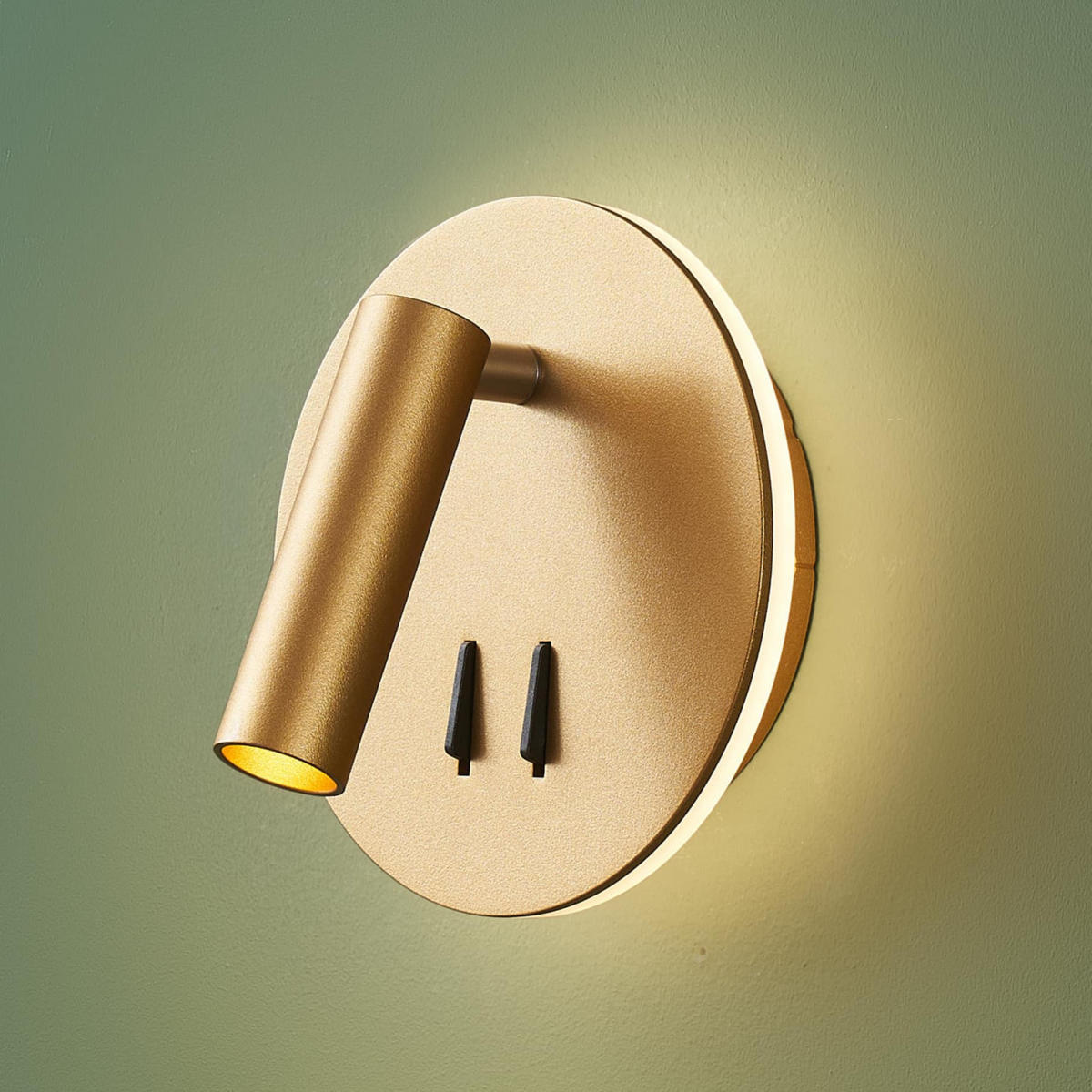 WANDLEUCHTE Bilbao, Gold, 10cm - Goldfarben, Metall (15/15/10cm) - KOSILUM