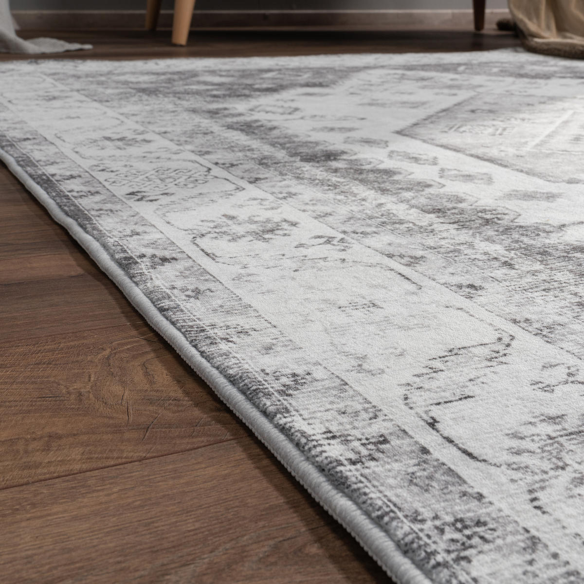 KURZFLORTEPPICH 120/160 cm Cambridge 463 - Grau, Textil (120/160cm) - Paco Home