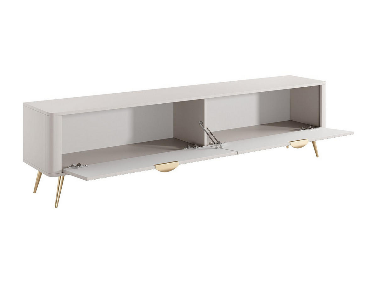 TV-BOARD - 200 cm x 38 cm - holz - beige Elonaria - Beige, Holz (200/51.2/38cm) - Vente-Unique